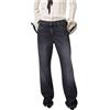 Elisabetta Franchi Donna Jeans gamba ampia nero Taglia 26-27