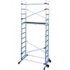 FACAL TRABATTELLO ALLUMINIO A DUE ALZATE H.3,65m B. 156x114cm PORTATA 150kg CLIC FACAL
