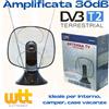Life Electronics ANTENNA TV PORTATILE AMPLIFICATA DIGITALE TERRESTRE CASA CAMPER BARCA 30 DB