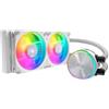 COOLER MASTER DISSIPATORE MASTERLIQUID PL240 FLUX WHITE EDITION ARGB LIQUID COOL