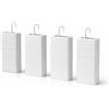 duesse sistribuzioni srl Set 4 Umidificatori Per Termosifone Calorifero Evaporatori con Gancio bianco