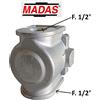 FERRARI/MADAS Filtro per scaldabagno e caldaia a gas GPL e Metano Ferrari/Madas F. 1/2" x 1/2"
