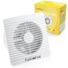 FanGoFast Aspiratore Bagno 100mm Ventola Aspirazione Bagno con Valvola Antiritorno per