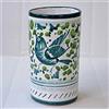 Bettini Deruta | Portapenne Arabesco Verde Ceramica Dipinto a Mano - H 12,5 cm