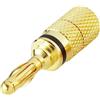 Unbekannt BKL Electronic 103028 0103028 - Connettore lamellare, dritto, diametro: 4 mm, 1 pezzo, colore: Nero