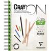 Clairefontaine 975030C - Blocco spiralato di carta da disegno Cray'on 50 f