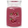YANKEE CANDLE CANDELA PROFUMATA SIGNATURE JAR GRANDE BLACK CHERRY GIARA