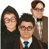 Fiestas Guirca Occhiali tondi neri in plastica senza lenti per travestimento Harry Potter
