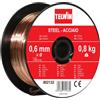 Telwin 802132 Bobina Filo Acciaio D 0.6 mm 0.8 kg per Saldatura 0.1 V 0.6 mm 0.8 kg