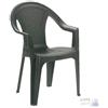 Progarden SEDIA IN PLP IMPILABILE ISCHIA ANTRACITE EFFETTO RATTAN cm 54x56xH 81