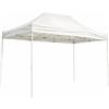 Amicasa Gazebo da Giardino 3x4 mt Pieghevole Ferro/Tessuto Bianco Amicasa