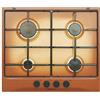 Glem Gas Piano Cottura 4 Fuochi Glem 60 cm Incasso Terra di Francia GT64TF