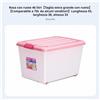 Contenitore in Plastica con Coperchio Grande Capacità per Soggiorno, Famiglie