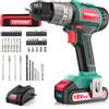 HYCHIKA BETTER TOOLS FOR BETTER LIFE HYCHIKA Trapano Avvitatore Batteria 18V Brushless 60Nm Trapano a Percussione