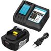XNJTG 5,5Ah 18V Batteria per Makita 18V con Caricabatterie DC18RC per Makita BL1850