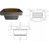 UNIVERSALE BRACIERE IN GHISA PER STUFA A PELLET ECOTECK RAVELLI 100-07-001N