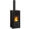Nordica Extraflame Stufa a Legna in Ghisa 7.0 kW 201 m3 Antracite Tea 5.0 Nordica Extraflame
