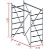 Marchetti Alzata per Trabattello grim Eu 75 cm 165x76 H. cm 170 Marchetti