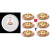 Bormioli Rocco OFFERTA 6 PZ PIATTO PIZZA PIANO DM 33,5 GRAN GUSTO SOTTOPIATTO BORMIOLI 07 2025