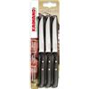 KAIMANO 6 COLTELLI TAVOLA CARNE PREMIUM M. NERO LAMA PUNTA SPECIALE CM.11 3 2025