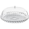 GUZZINI SET TORTIERA TIFFANY TRASPARENTE COPRITORTA DM.36X14H CAKE MADE IN ITALY