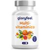 Gloryfeel Multivitaminico Integratore Completo 180 Compresse per 6 Mesi di Scorta Vitamine