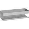 WENKO Turbo-Loc Genova Mensola da Bagno Fissaggio Senza Foratura con Sistema di Cuscinetti Adesivi, Conservazione Decorativa di Prodotti per la Cura 30 x 8 x 10,5 cm, Acciaio Inox Opaco, 30 x 8 x 10,5