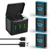 TQTHL Hero12 Set di 3 batterie di ricambio per GoPro Hero 12 Hero 11 Hero 10 Hero 9