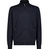 CMP - Felpa Elasticizzata da Uomo, Black Blue, 58