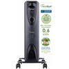 Bastilipo - RC-ECOFLUID-9 - Radiatore ecologico compatto con H2O natrural liquid, extra basso consumo, 1500 W, 0,6 kw/h, 9 elementi, c/termostato, colore nero.