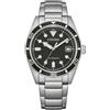 CITIZEN OROLOGIO SUB DA UOMO ACCIAIO Automatico FONDELLO A VISTA NJ0221-50E