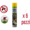 Papillon 6 x Insetticida Spray Anti Vespe Calabroni JET KILL Vespai Nidi 750 ML Tafani