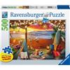 Ravensburger - Tramonto sulla spiaggia Large 500 Pezzi | Puzzle Per Adulti lfMo