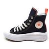 Converse scarpa donna in tela modello Platform onda 271716C nero bianco rosa