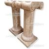 FratelliVagnoni Colonne Colonna Capitello Marmo Travertino Tavolo Scolpito 2 pezzi arredo casa