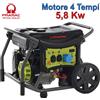 PRAMAC Generatore di Corrente 5,8kW Benzina PRAMAC Carrellato Monofase Portatile WX6200
