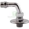 UTENSILERIA 2PZ CURVETTA SOTTOLAVABO OTTONE CROMATO 1 2XMM 10 + ROSETTA: