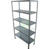 UTENSILERIA 1CF SCAFFALE KIT 5 RIPIANI AD INCASTRO PROMETAL ZINCATO CM 40X100 H.CM 194: