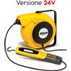 ZECA Avvolgicavo Elettrico Automatico + Lampada COB LED Prolunga a Muro 5907/330