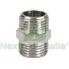 UTENSILERIA 10PZ NIPLES MASCHIO OTTONE CROMATO M 1 2":