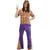 W WIDMANN MILANO Party Fashion - Costume Hippie Dude, Flower Power, Peace, Reggae, costumi di carnevale, feste a tema