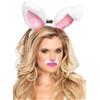 Leg Avenue peluche orecchie da coniglio, bianco