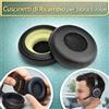 Cuscinetti Ricambio per Jabra Evolve 20 30 40 65 65+ Pelle Proteica Morbidi