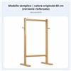 Stand Portabiti per Bambini da Terra Struttura Appendiabiti Autoportante