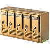 ALUBOX CASSETTA BLOCCHIERA POSTALE POSTA CASELLARIO 5 POSTI BRONZO 52x17x30h