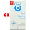 Infasil 6 X Infasil Detergente Intimo Neutro Delicato Ph 5.5 200 Ml.