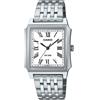 CASIO MTP-B190D-7B Elegant Square Orologio Uomo Quarzo Bracciale Acciaio