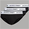 Jack & Jones slip neri da uomo box da 3 pz in jersey di cotone art. 12291555