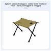 Sgabello Pieghevole con Telaio a X Durevole Sedile Portatile per Picnic, Caccia