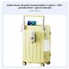 Trolley da Cabina Multifunozione Grande Capacità Valigia Rigida con 4 Ruote